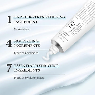 Dr.Althea 147 Barrier Cream | Daily Skin Barrier Repair Care | Deep Hydrating with Hyaluronic Acid & Ceramides | Korean Vegan Skin Care for All Skin Types | 1.7 Fl Oz