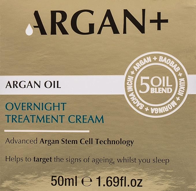 ARGAN Rejuvenating Night Cream, Intensive Moroccan Argan Oil Vegan Night Skin Cream, 50ml